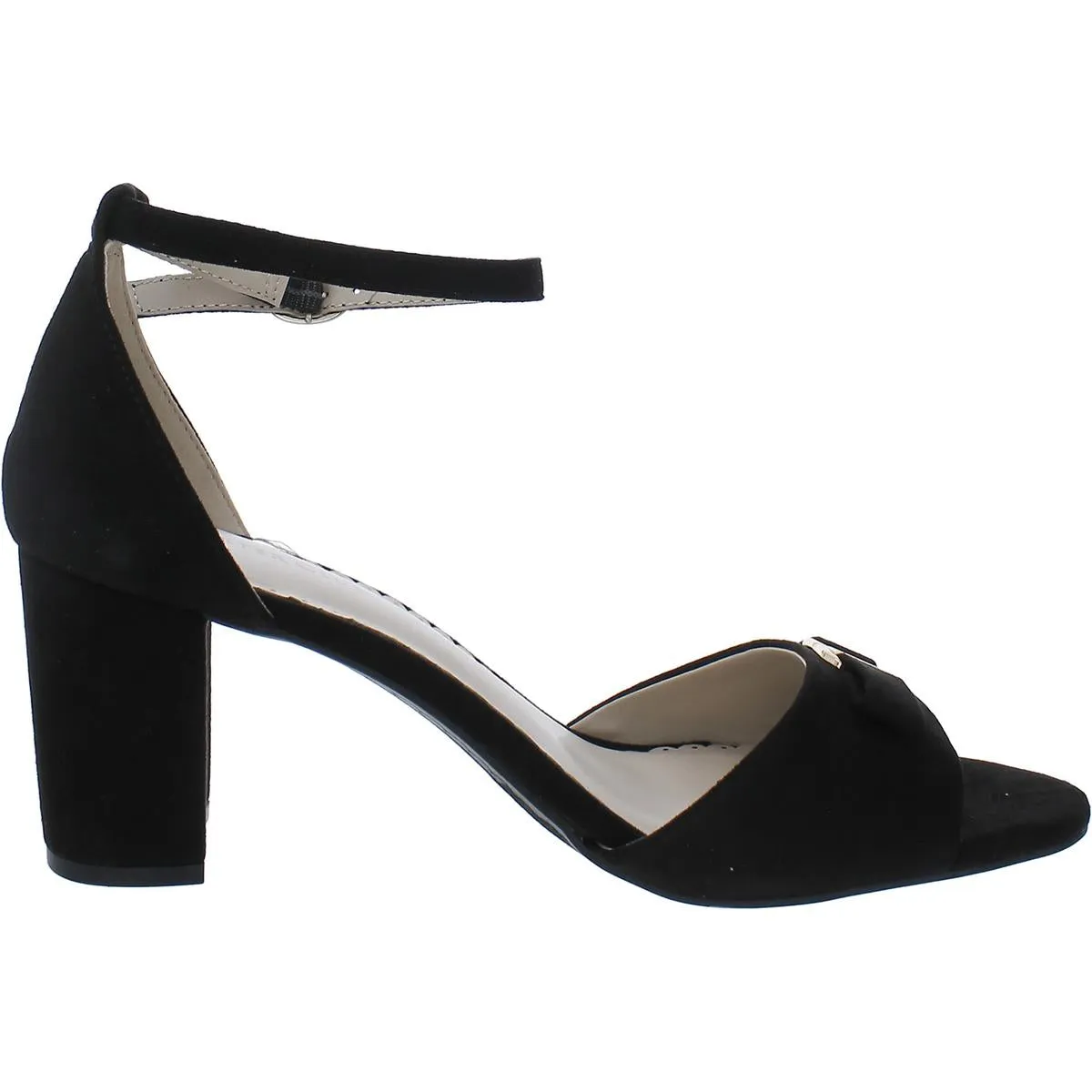 Womens Faux Suede Ankle Strap Pumps
