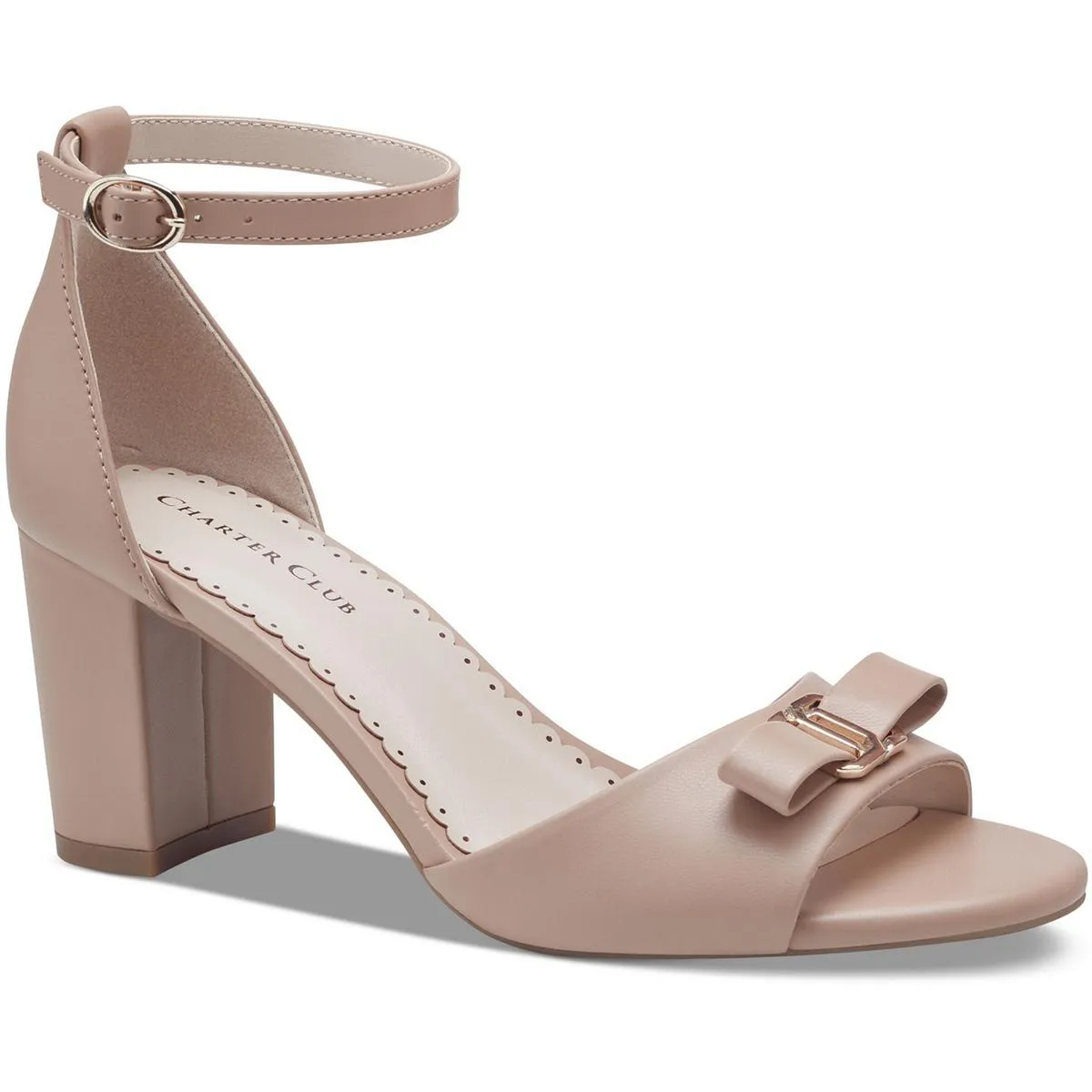 Womens Faux Suede Ankle Strap Pumps
