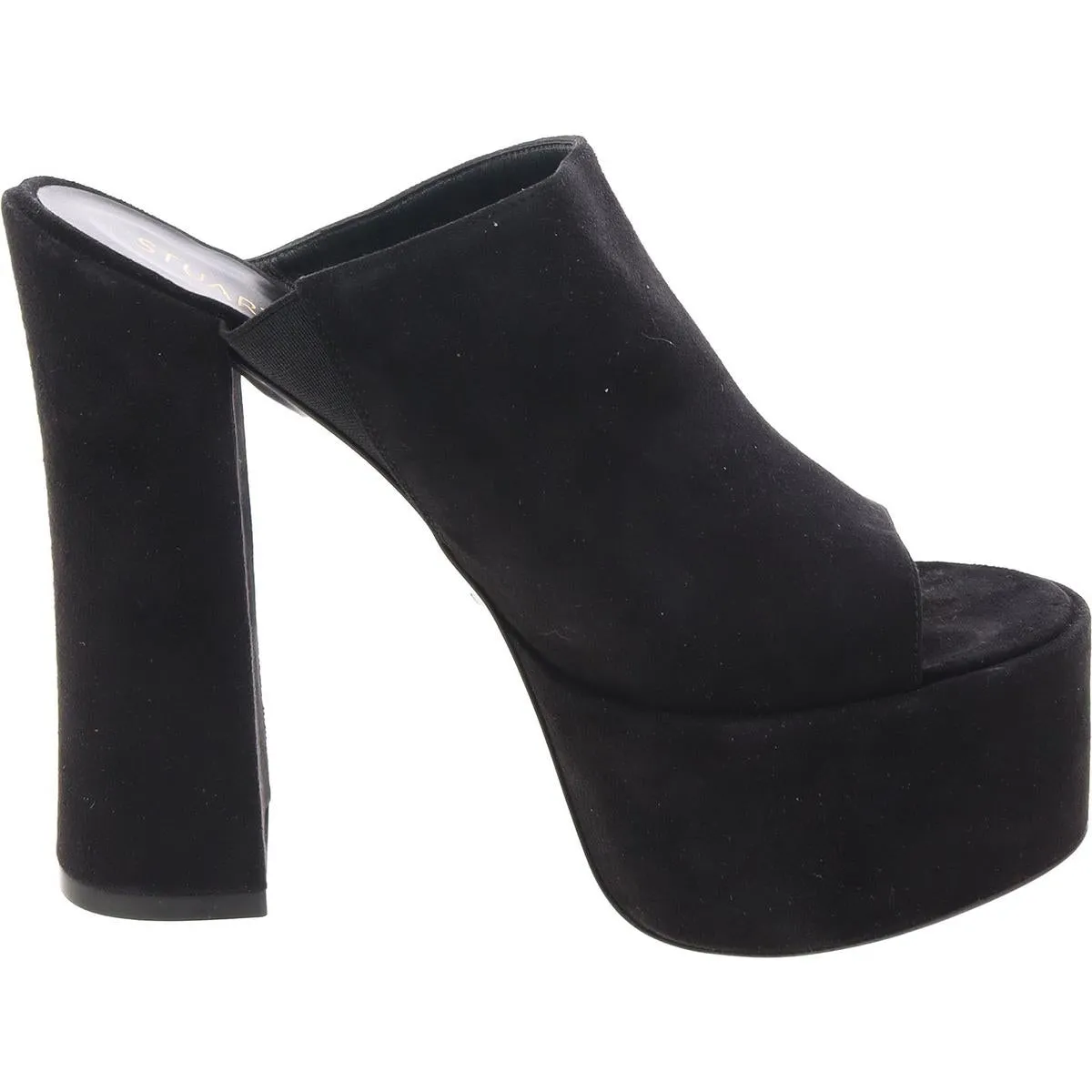 Womens Faux Suede Mules