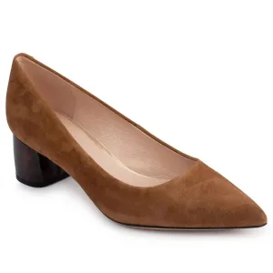 Women's Fave Suede Heel In Camel