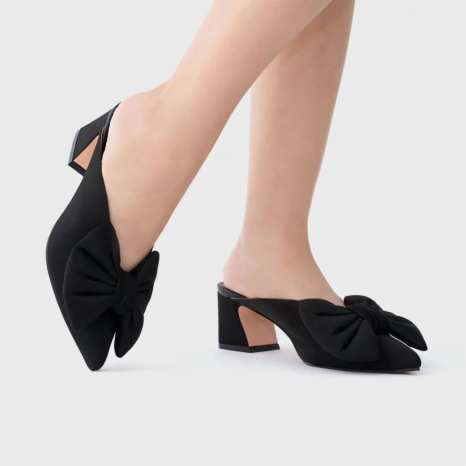 Women's Felicia Midi Mule In Black
