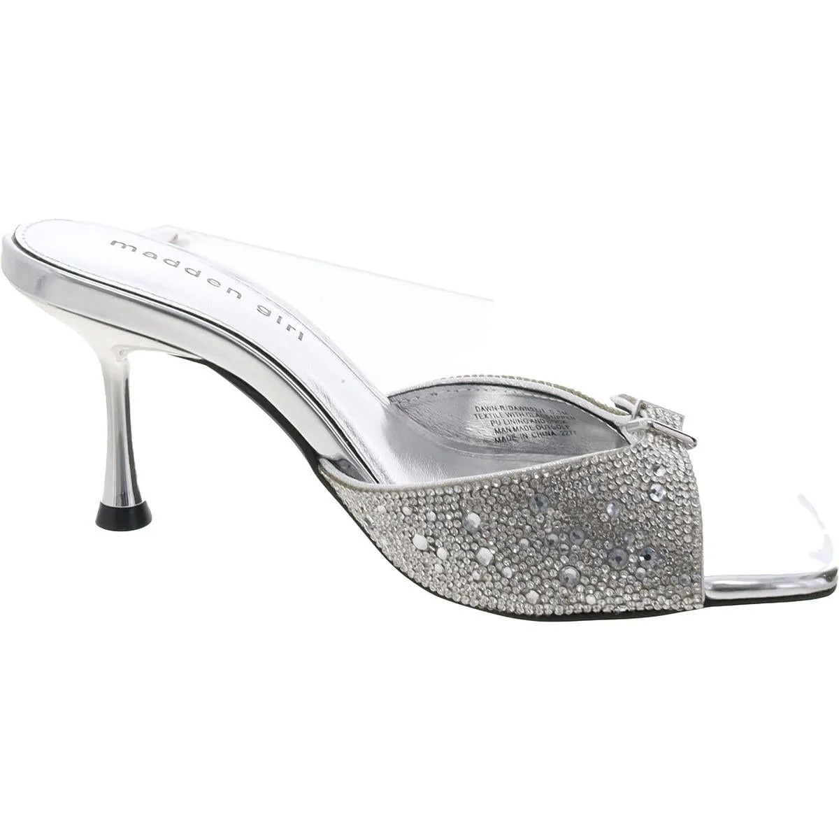 Womens Glitter Man Made Mules