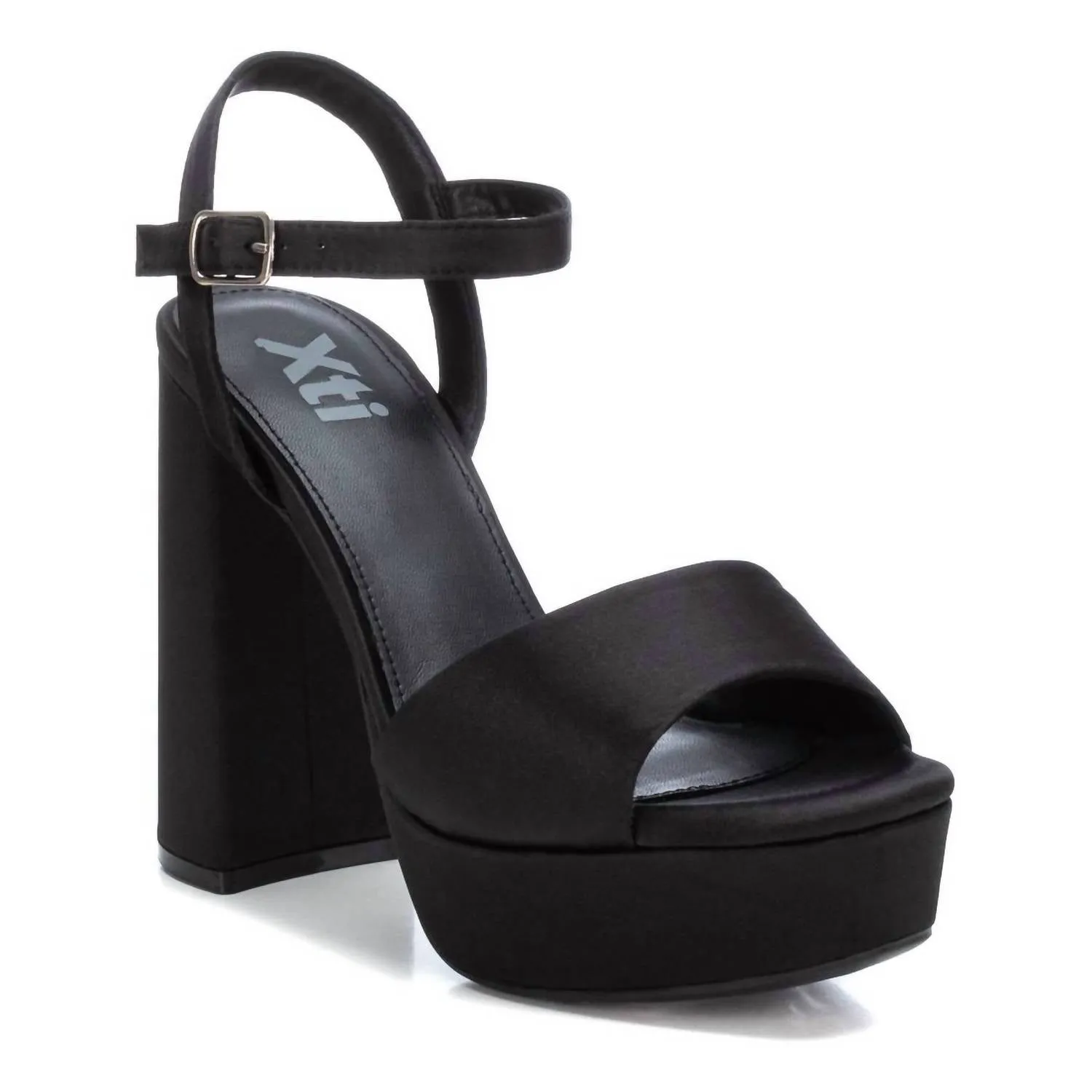 Women's Heeled Platform Sandals In Black