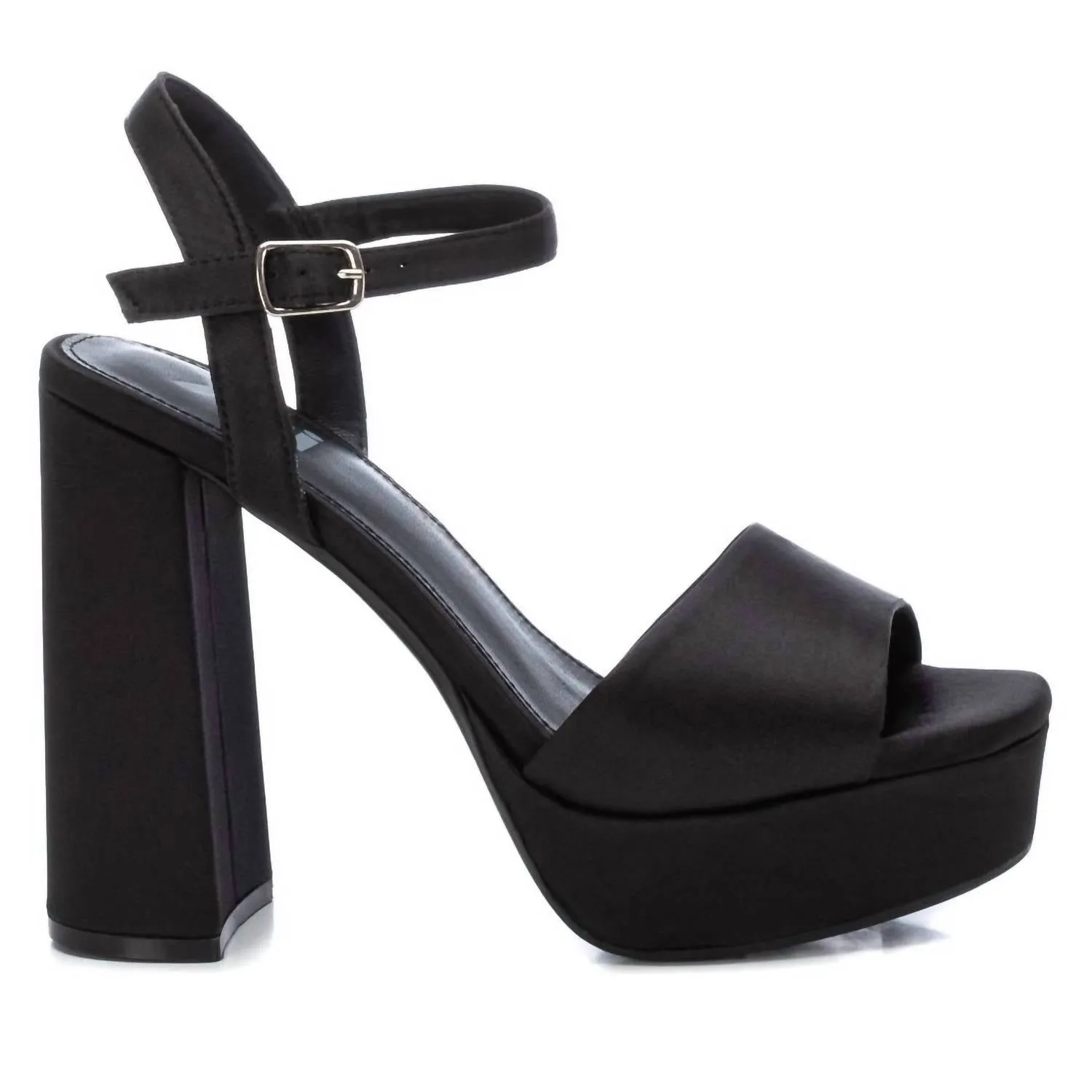 Women's Heeled Platform Sandals In Black