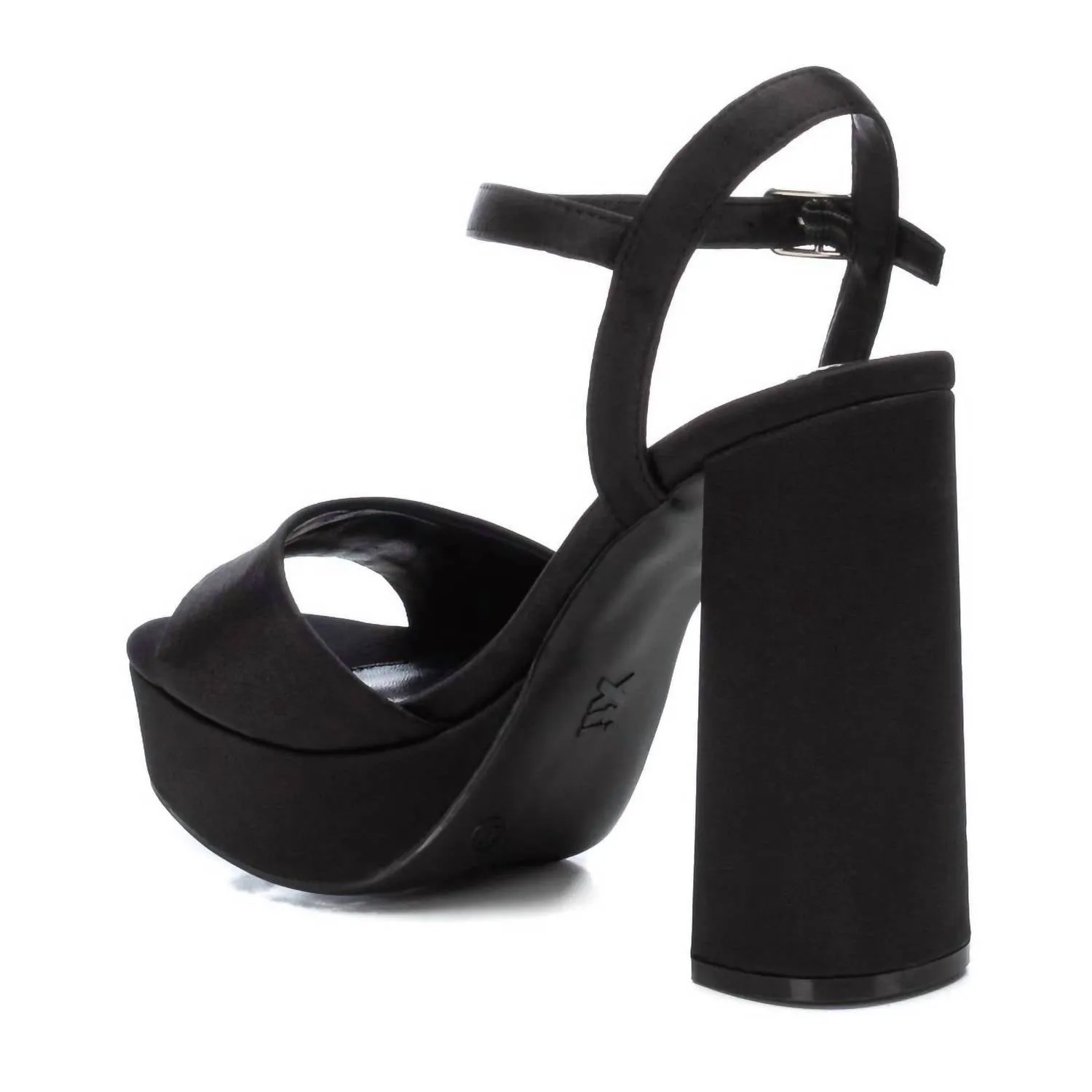 Women's Heeled Platform Sandals In Black