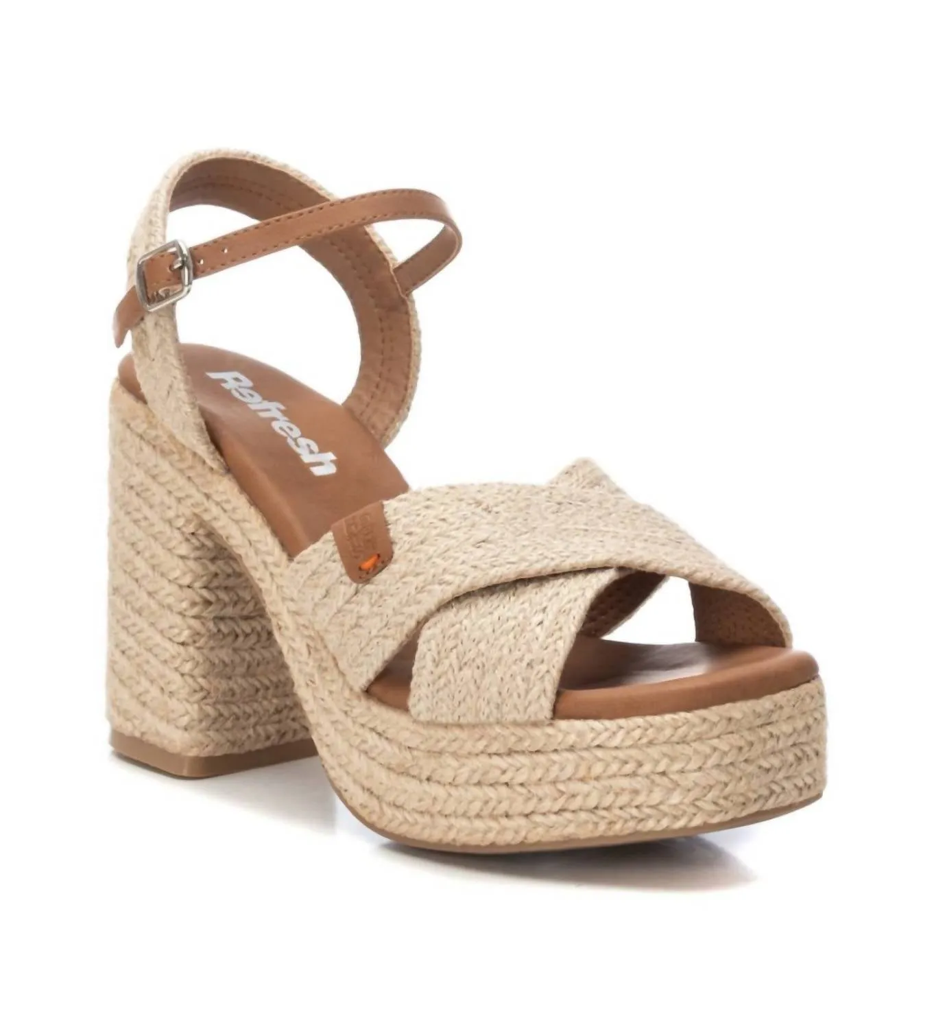 Women's Heeled Sandals In Beige