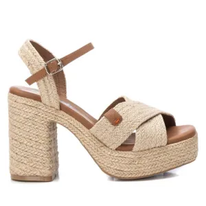 Women's Heeled Sandals In Beige