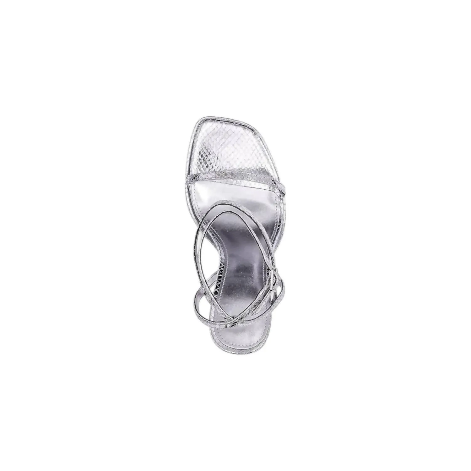 Women's Katin Ankle Strap Heels In Silver