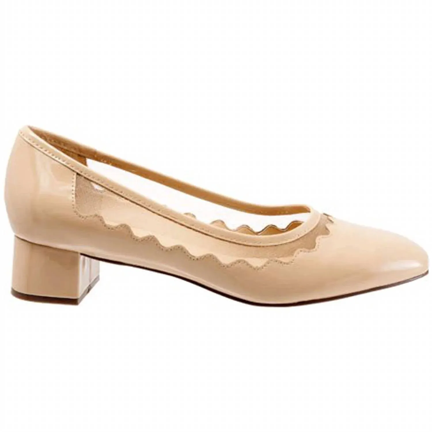 Women's Lark Heel In Nude Patent
