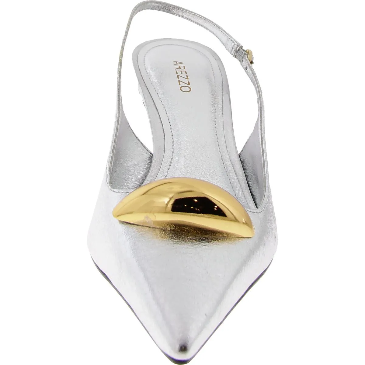 Womens Leather Dressy Slingback Heels