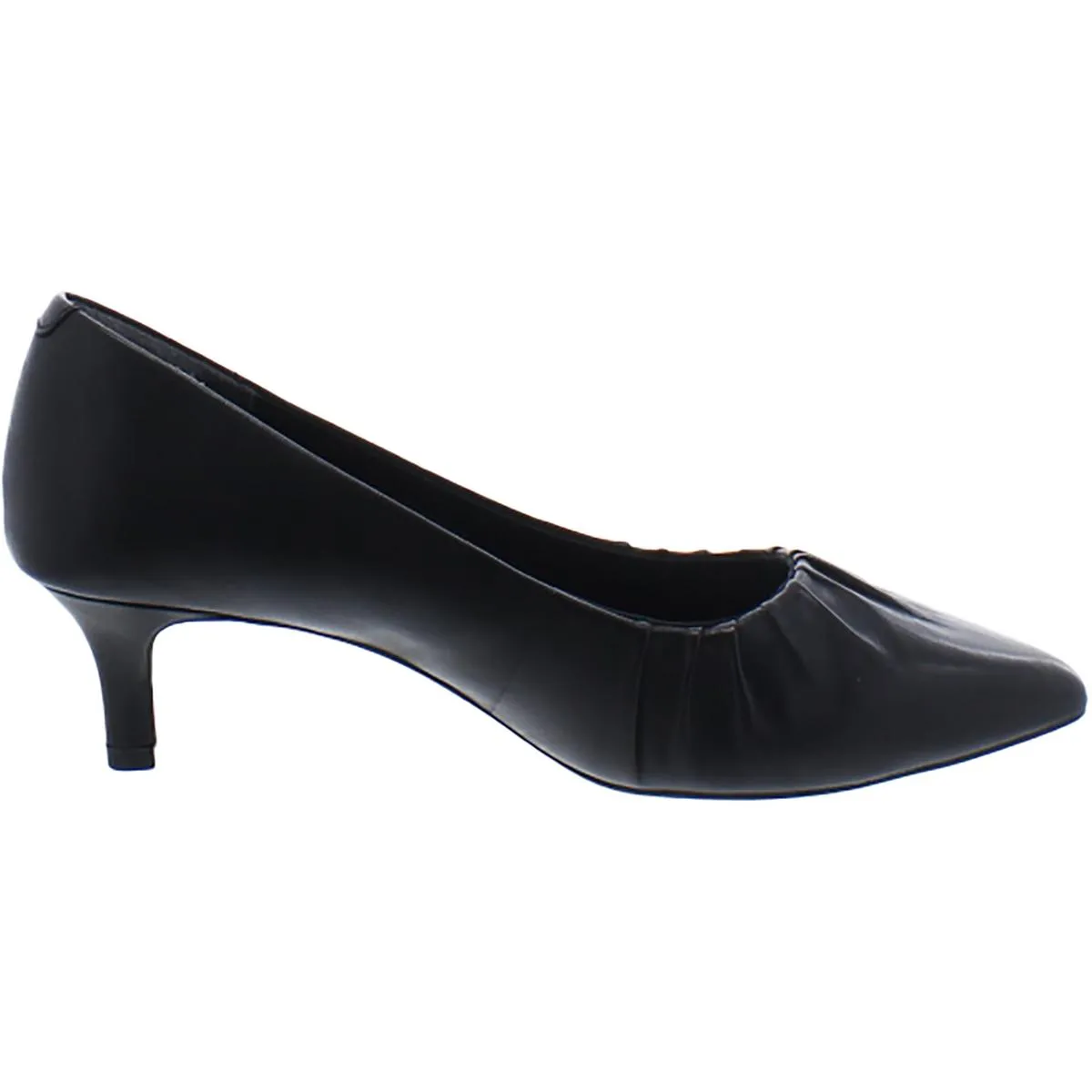 Womens Leather Kitten Heels