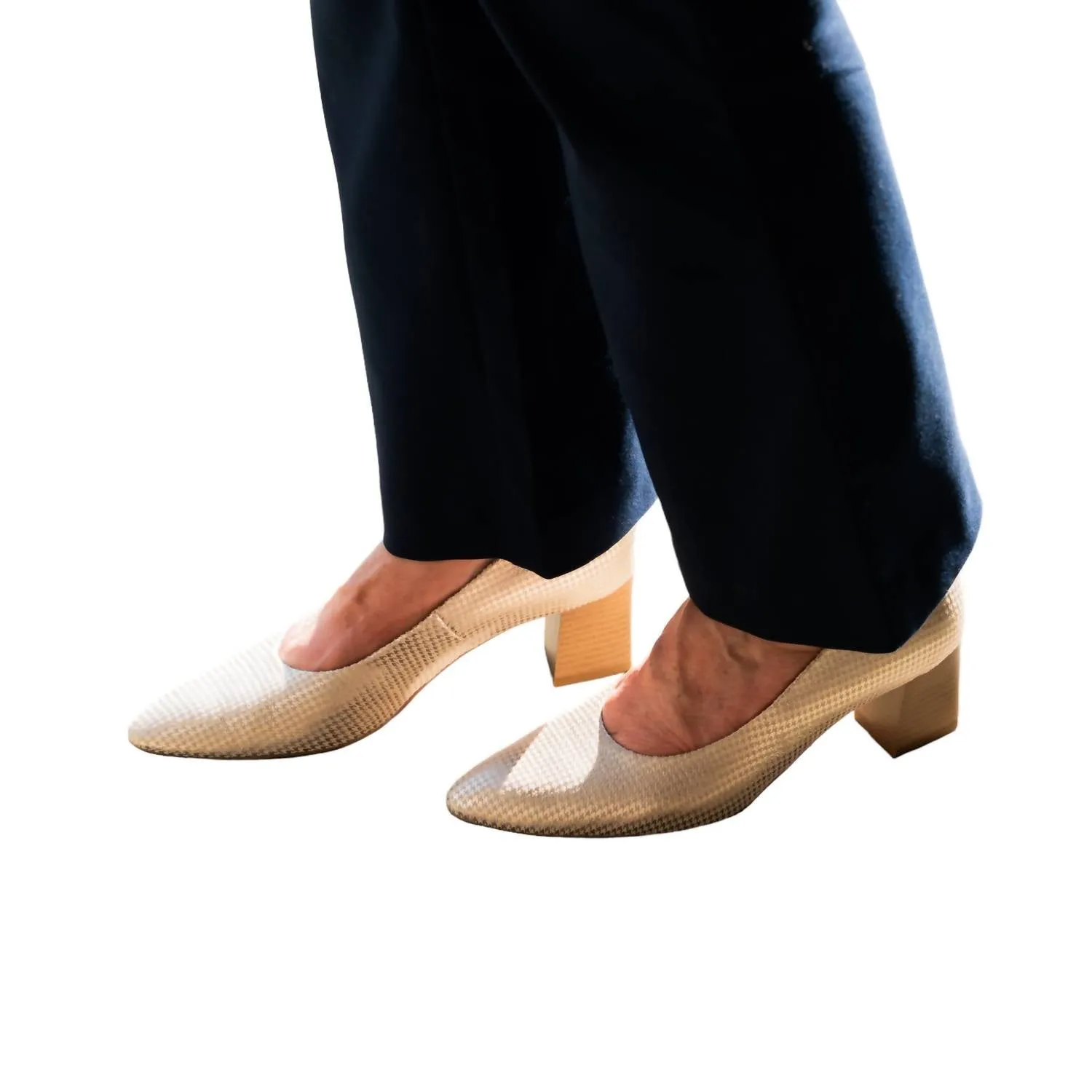 Women's Lichfield Pump In Puder Pepitakid