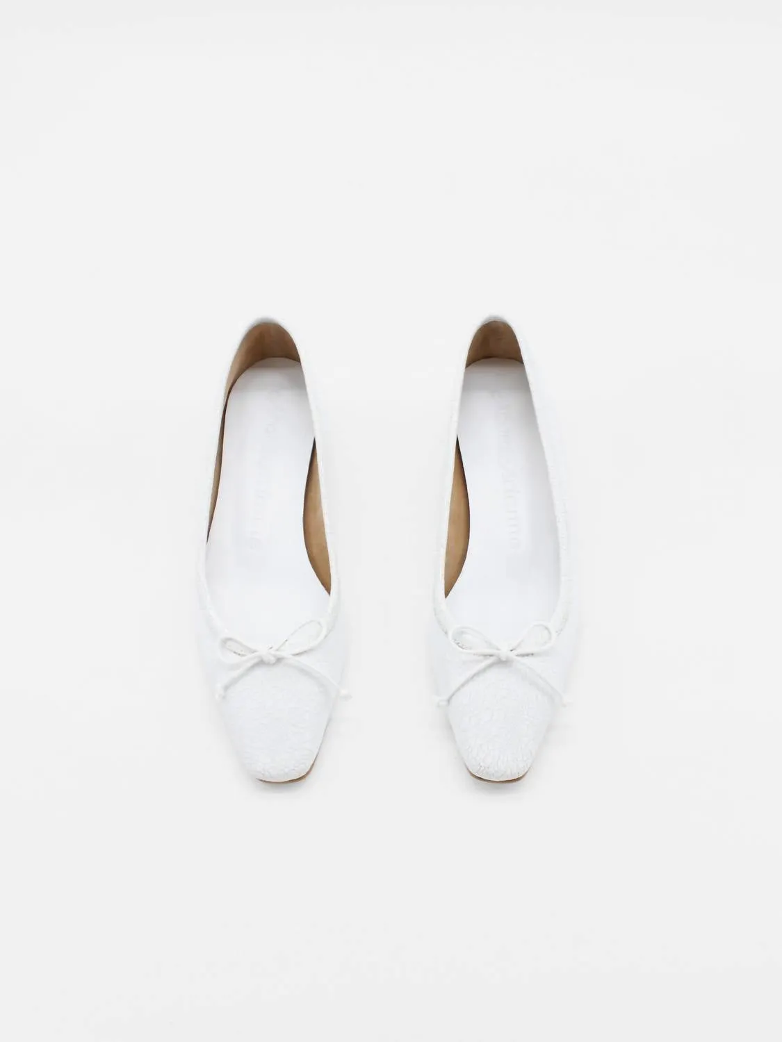 Women's Mina Pump In Cracked White