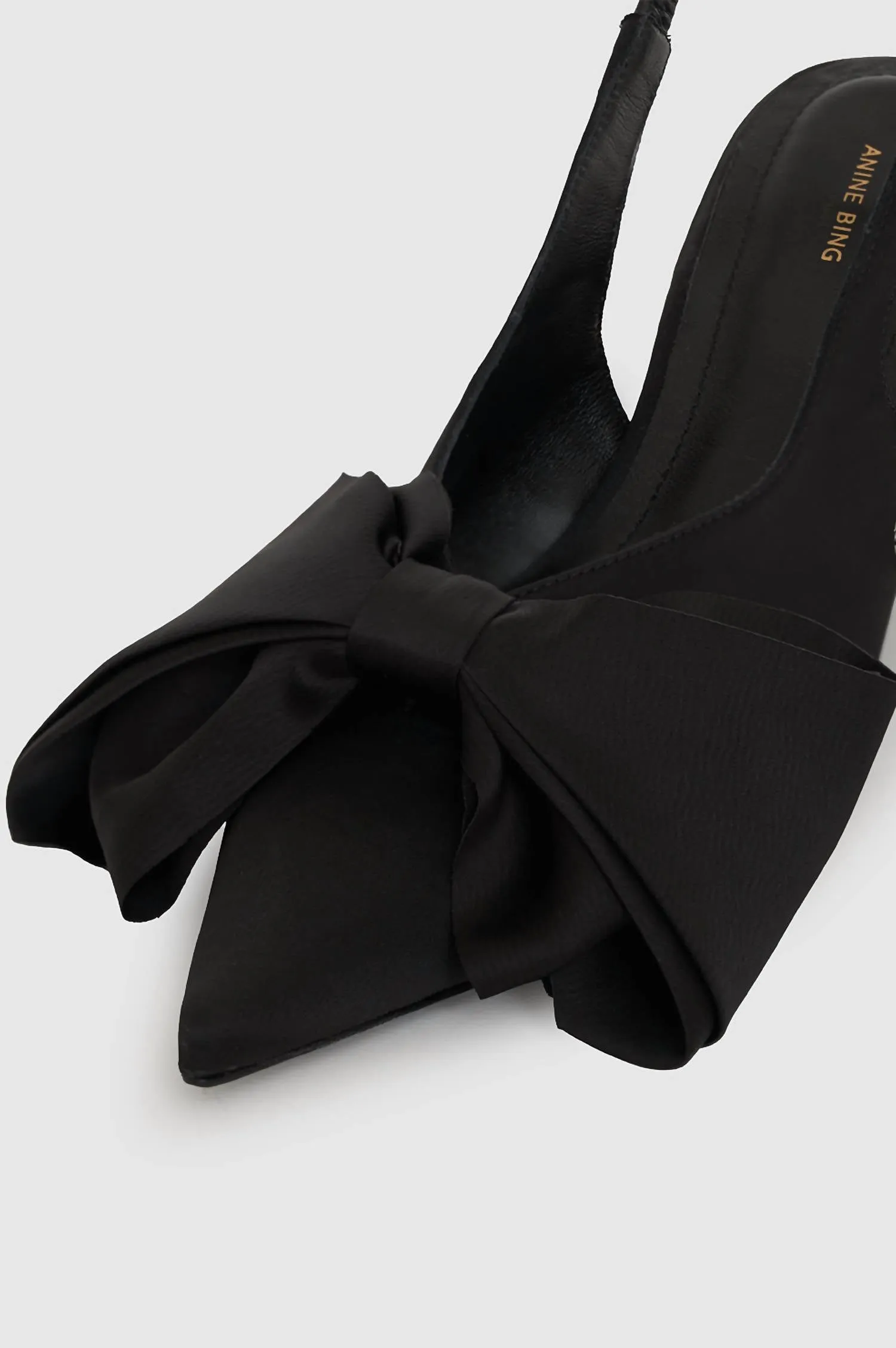 Women's Nina Satin Heels With Bow In Black