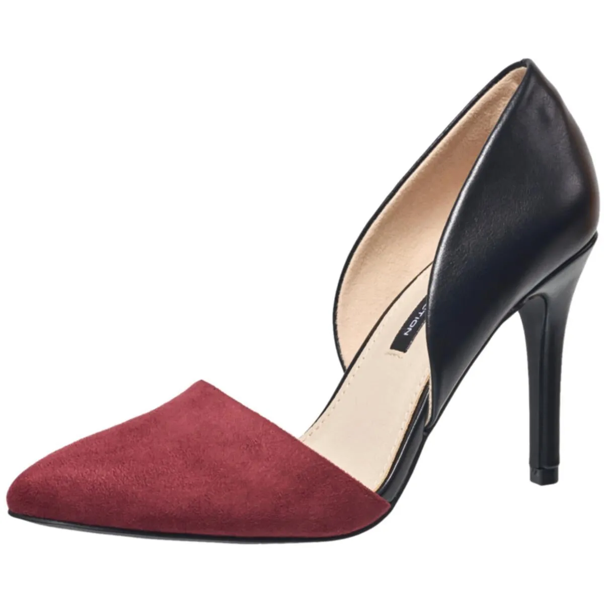 Womens Padded Insole Leather D'Orsay Heels