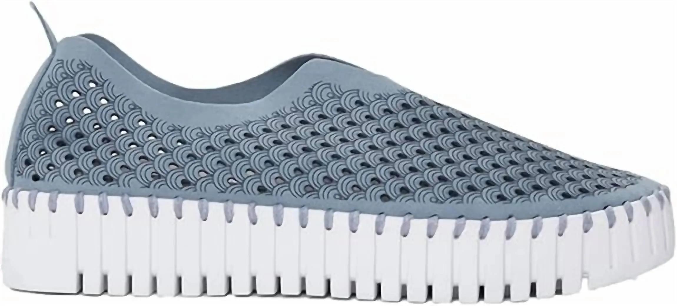 Women's Platform Tulip Slip-On In Blue Cloud