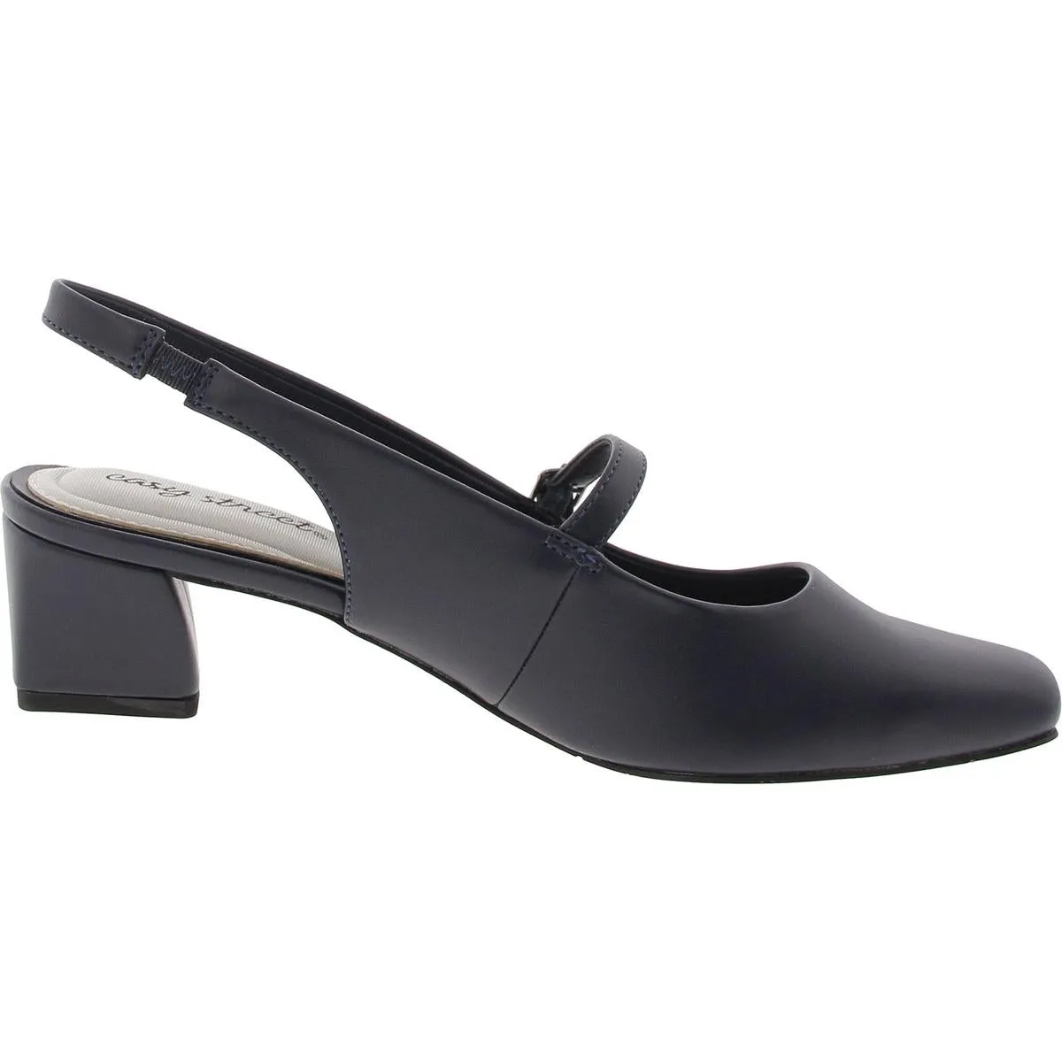 Womens Shimmer Man Made Slingback Heels
