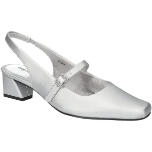 Womens Shimmer Man Made Slingback Heels