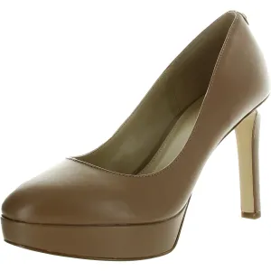 Womens Solid Leather Pumps