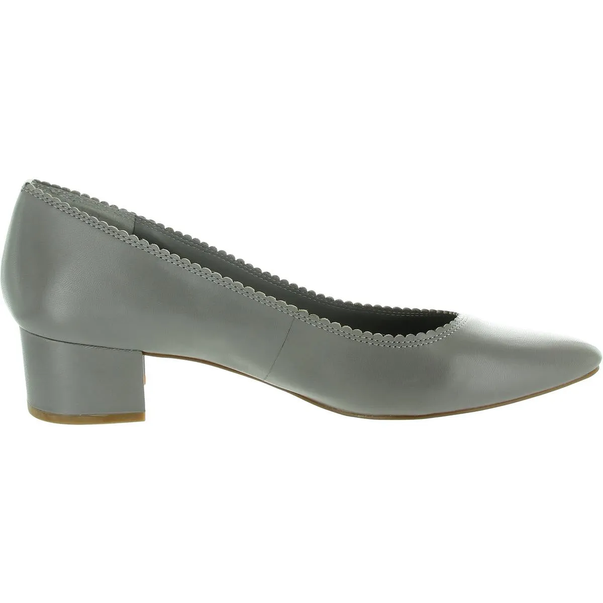 Womens Solid Leather Pumps