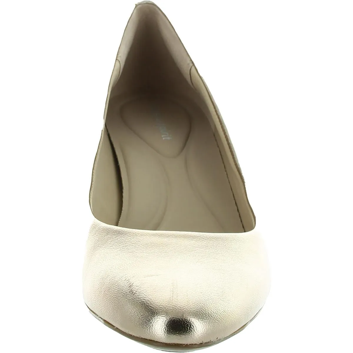 Womens Solid Leather Pumps