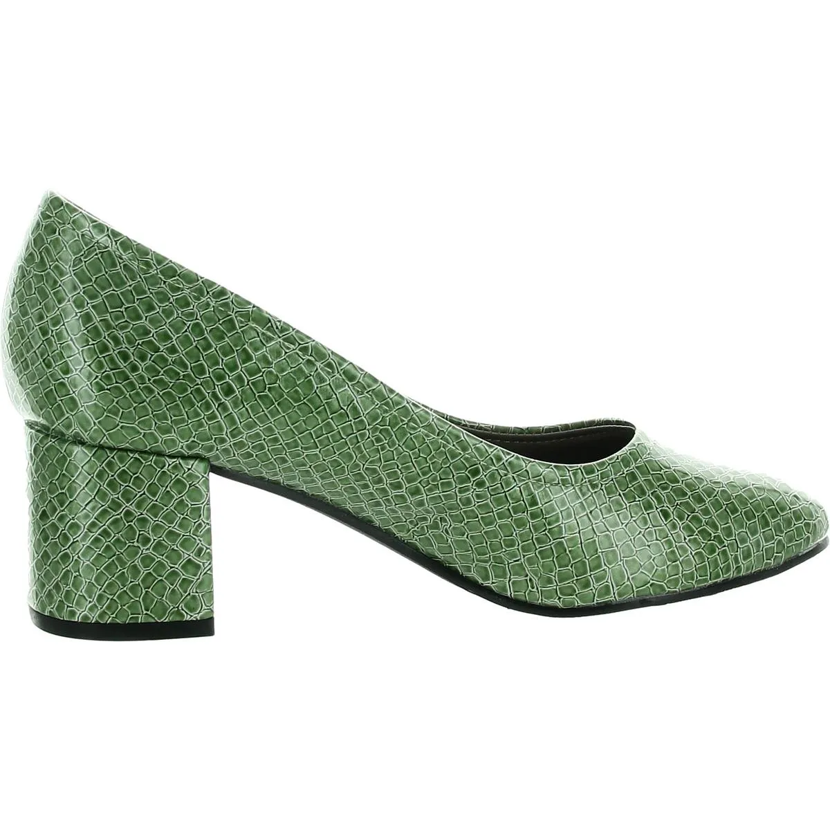 Womens Solid Man Made Pumps