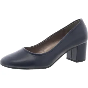Womens Solid Man Made Pumps