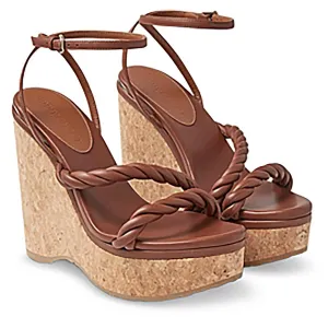 Womens Solid Man Made Wedge Heels