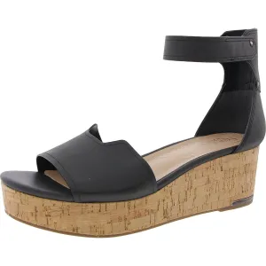 Womens Strappy Manmade Wedge Heels