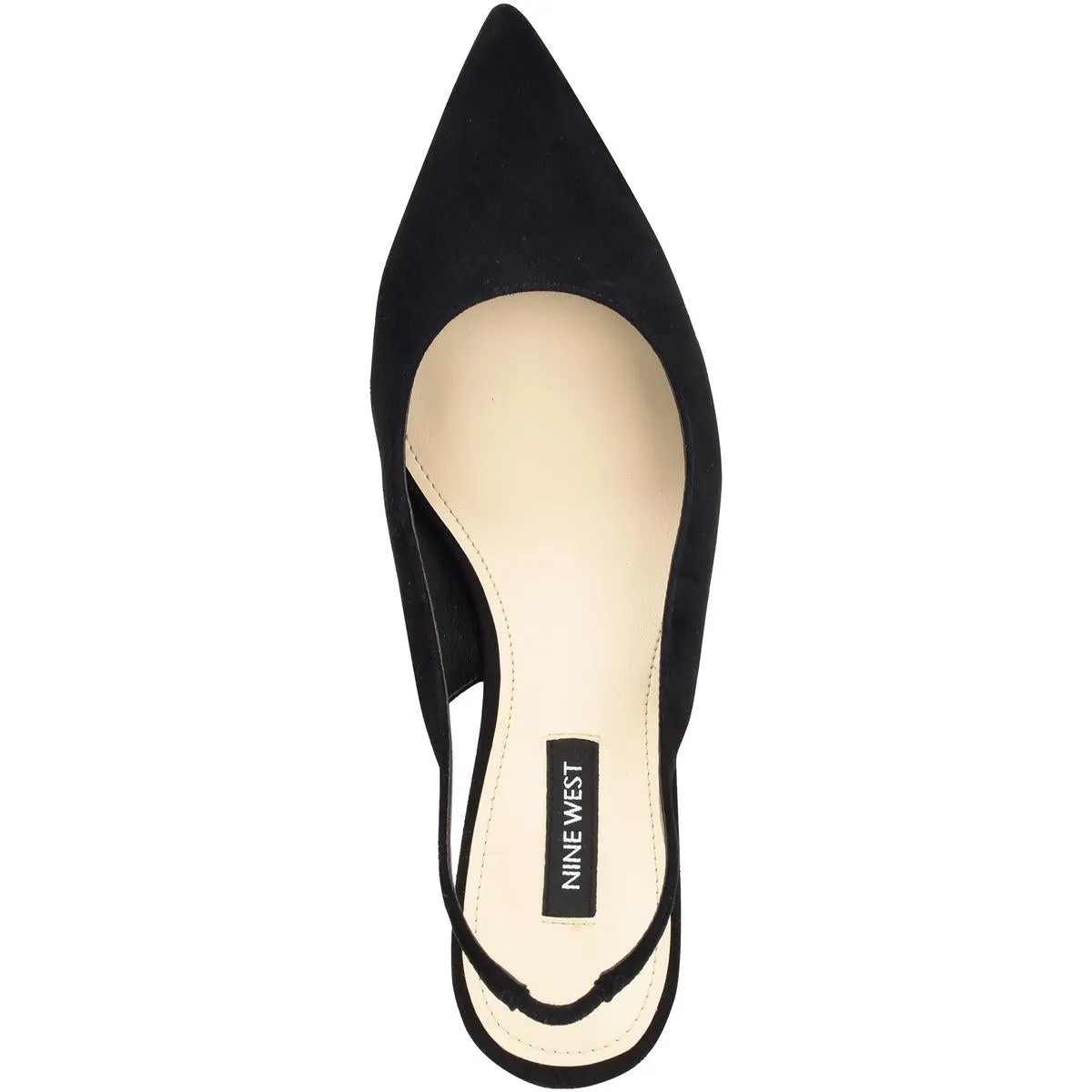 Womens Suede Pointed Toe Kitten Heels