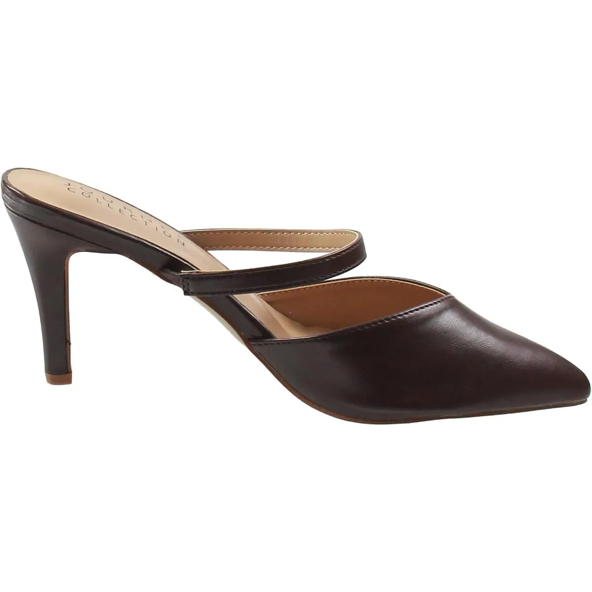 YVON Womens Strappy Faux Leather Slide