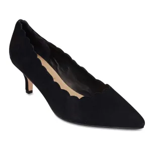 Zanna Heel in Black Suede
