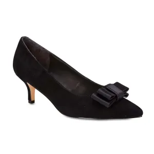 Zara Heel in Black Suede