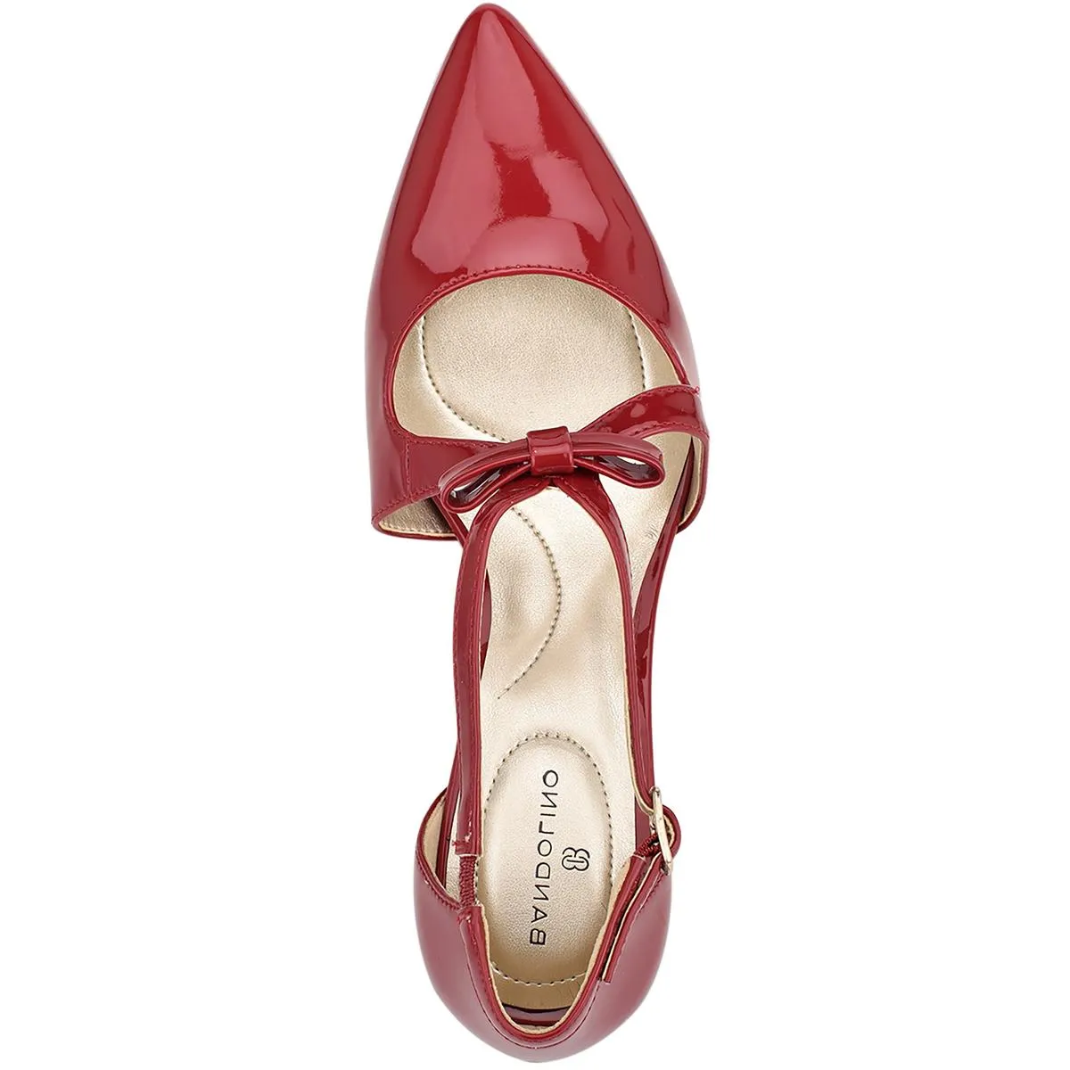 Zeffer 3 Womens Patent Ankle Strap Dress Pumps
