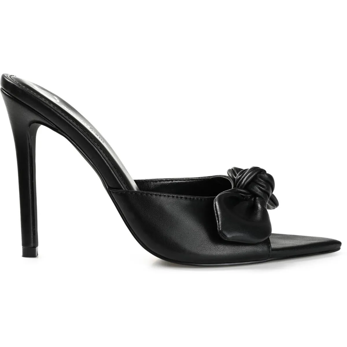 ZELAH Womens Faux Leather Open Toe Pumps